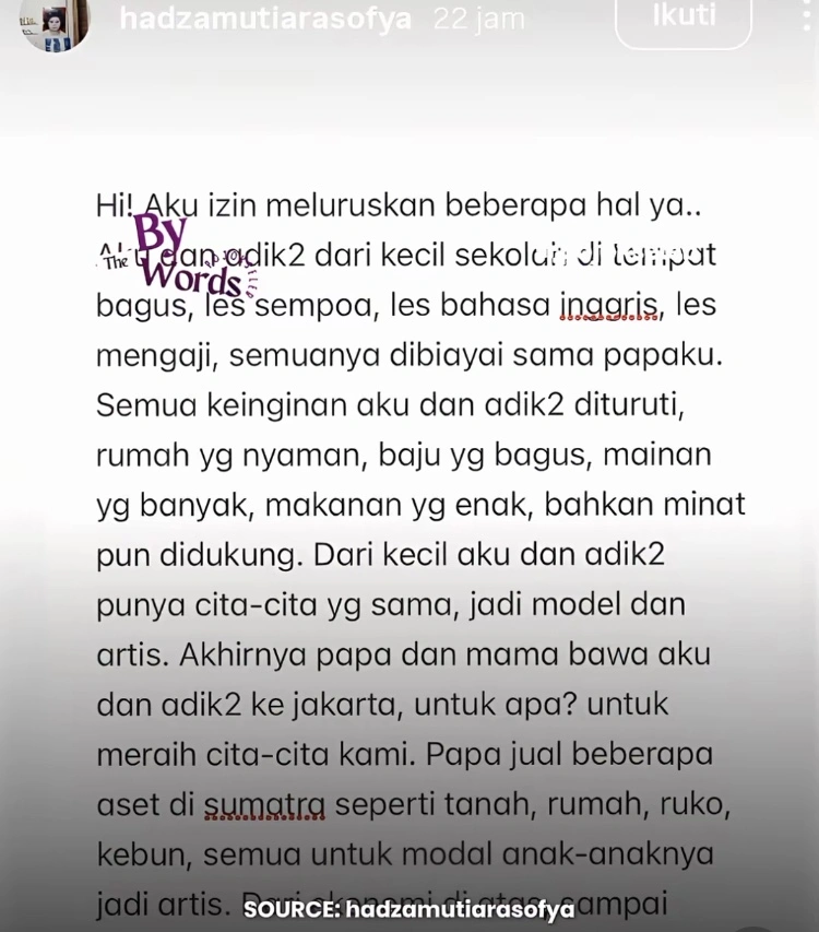 Klarifikasi Hadza Mutiara Sofya 1 [Tiktok]