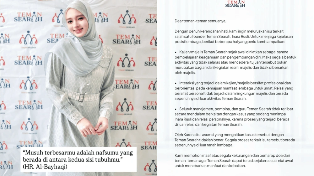 Klarifikasi Kajian Inara Rusli [Instagram]