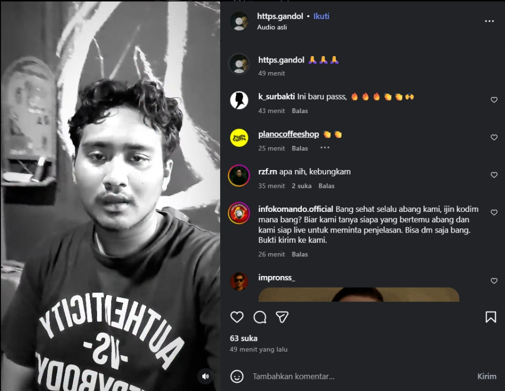 Klarifikasi Relawan Yang Ngaku Dimintai Rp2 Juta Oleh Kodim Saat Minta Bantuan Antar Logistik Ke Korban Banjir Di Sumut Cc Instagram