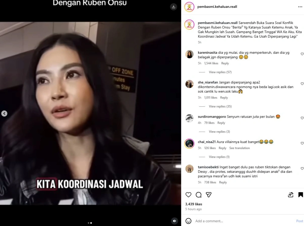 Klarifikasi Sarwendah Persulit Ruben Ketemu Anak Instagram Pembasmi Kehaluan Reall