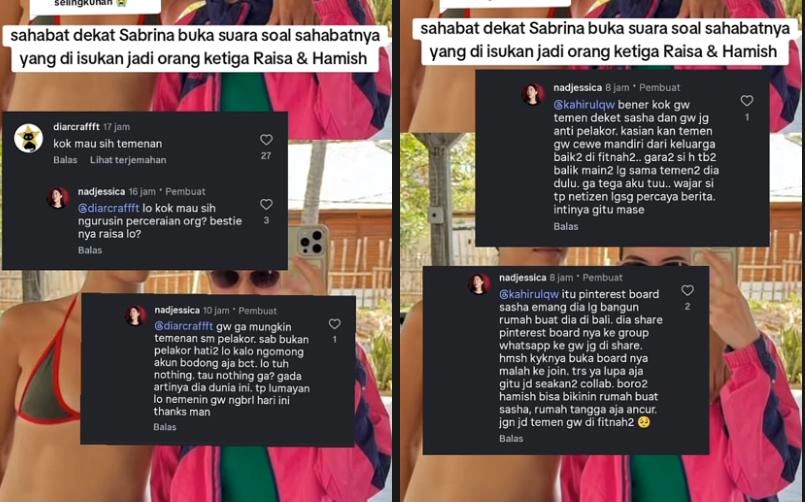 Komen Sahabat Sabrina Alatas Tiktok