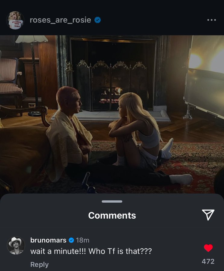 Bruno Mars Cemburu Lihat Rose BLACKPINK Ciuman di MV Terbaru?