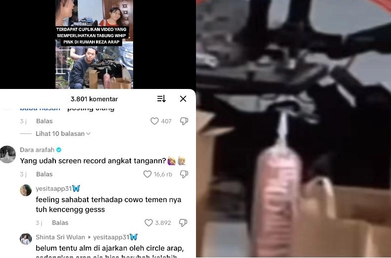 Komentar Dara Arafah Di Video Whip Pink Rumah Reza Arap Tiktok