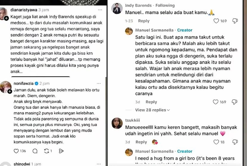 Komentar Indy Barends Dan Sang Anak Tiktok