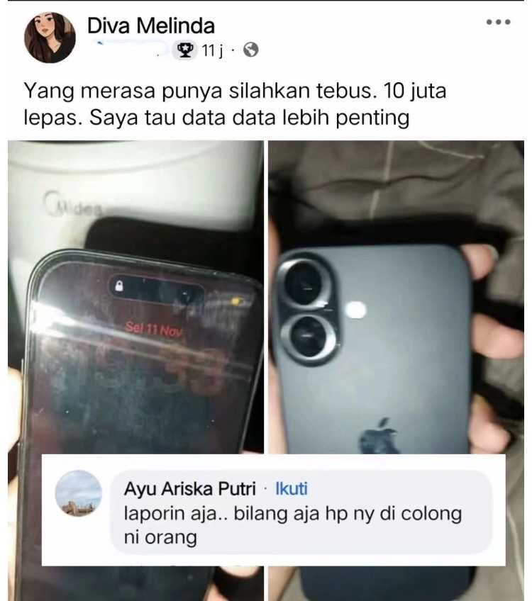 Komentar Netizen Lain Pada Pengumuman Yang Dibuat Diva Melinda (Instagram)
