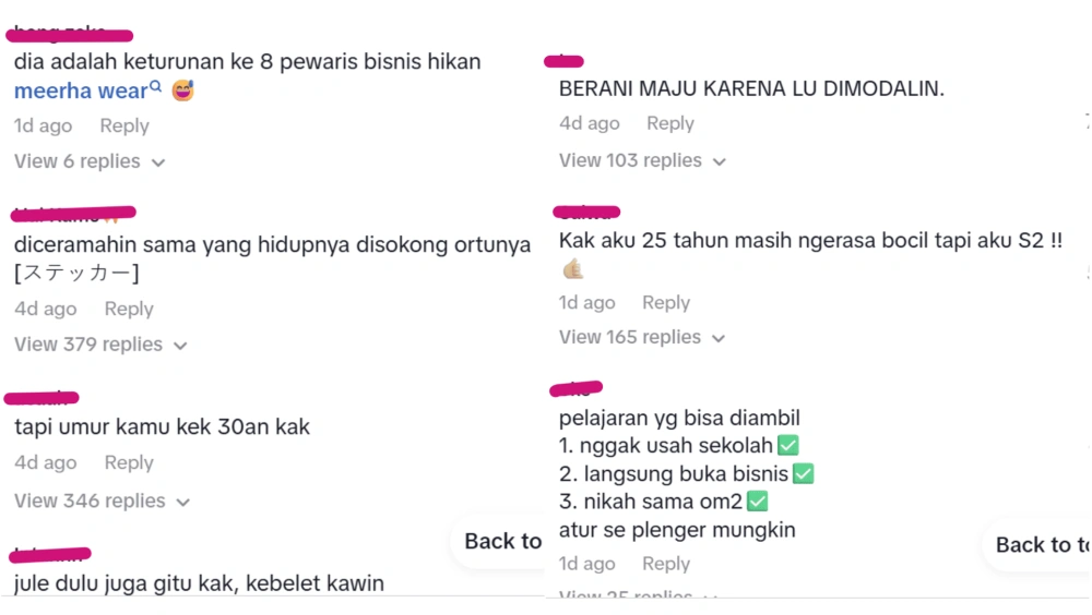 Komentar Netizen Menanggapi Statement Tiktoker Nikah Muda [Sumber: Tiktok]