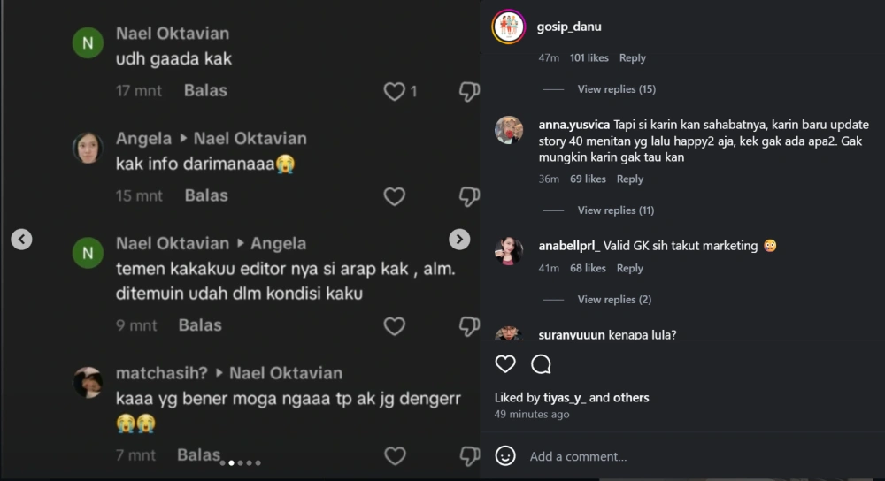 Kondisi Lula Lahfah [Sumber Instagram]