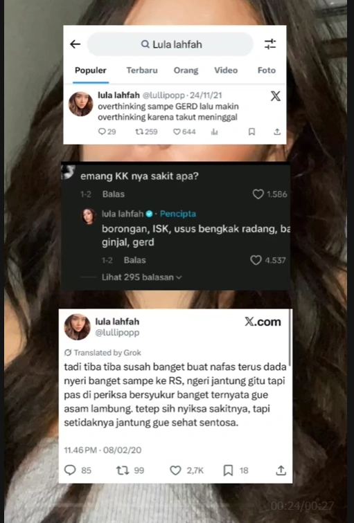 Kondisi Lula Lahfah [Sumber: Tiktok]