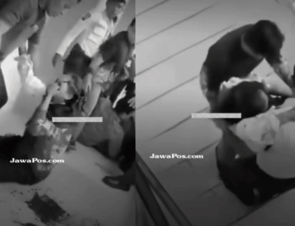 Korban pembacokan di UIN Suska Riau. [TikTok/Jawa Pos]