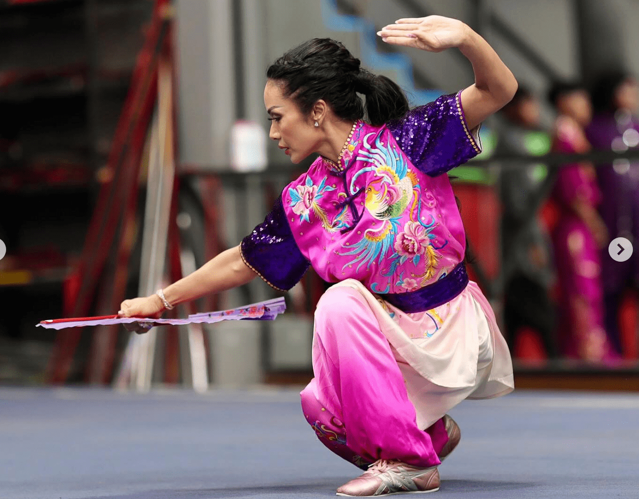 Krisdayanti Ikut Kontingen Wushu Indonesia Ke China.  [Instagram]
