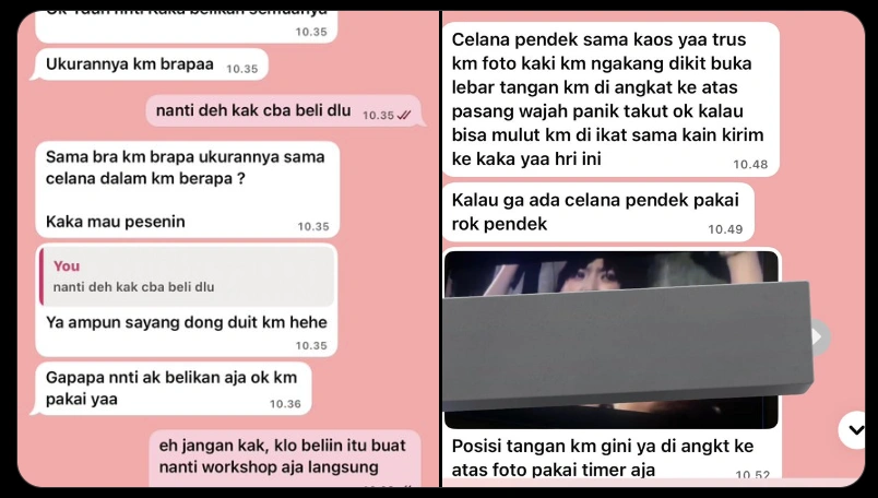 Kronologi pelecehan seksual terhadap Adine oleh sutradara Ezra. [X/@adnazraa]