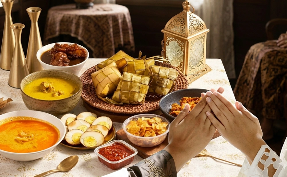 Ilustrasi - Lebaran Idul Fitri. (Gemini Ai)