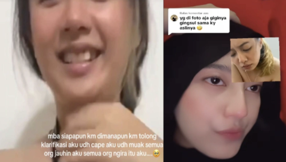 Link Leona Khanza kembali viral, terus konsisten membantah sebagai pelaku video dewasa. [TikTok]