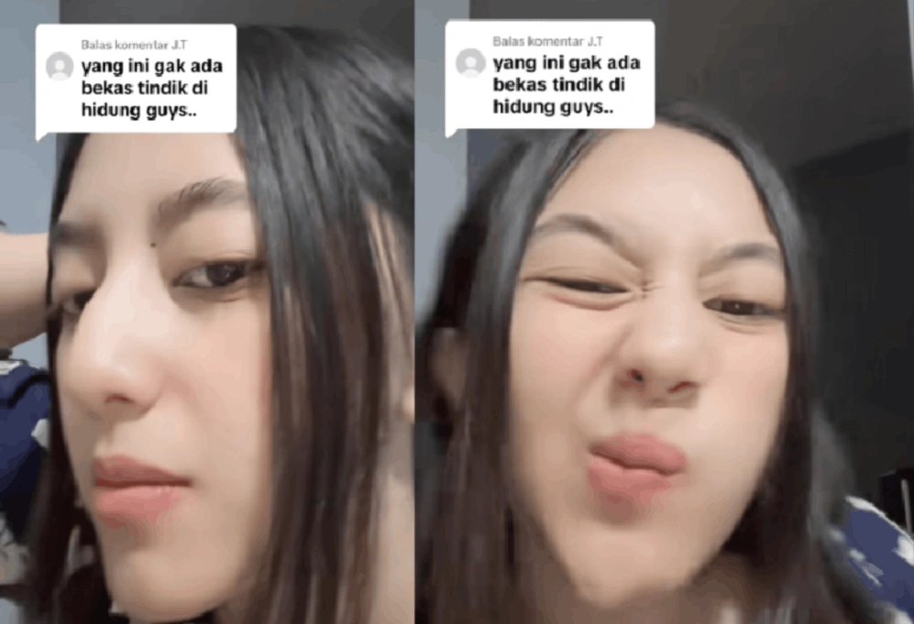 Link Leona Khanza kembali viral, terus konsisten membantah sebagai pelaku video dewasa. [TikTok]