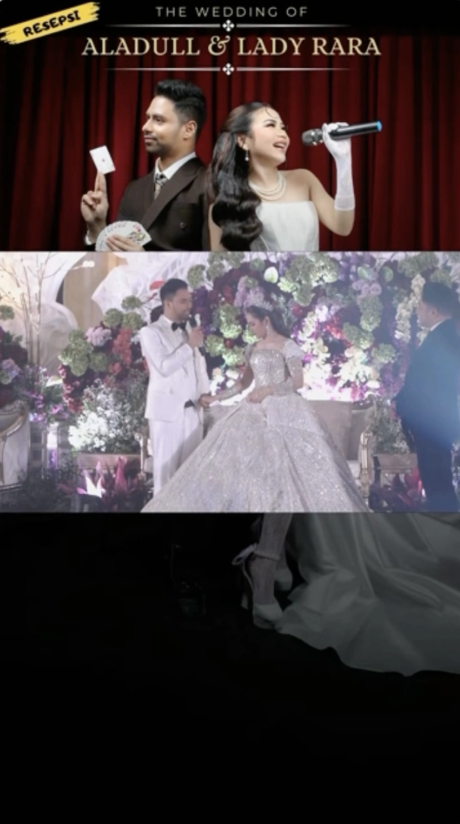 Link live streaming pernikahan Lady Rara dan Aladul