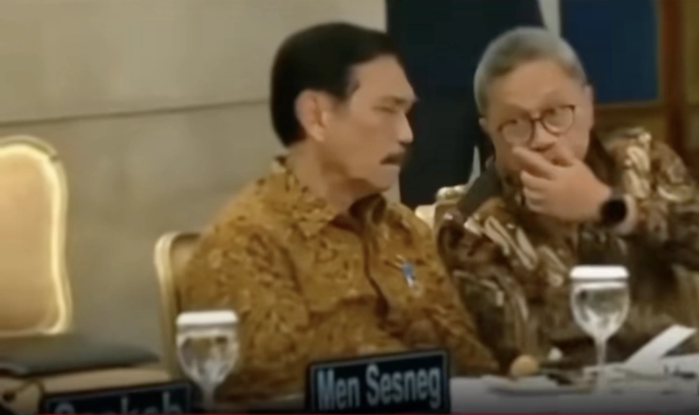 Luhut Pandjaitan Dan Zulkifli Hasan. [TikTok]