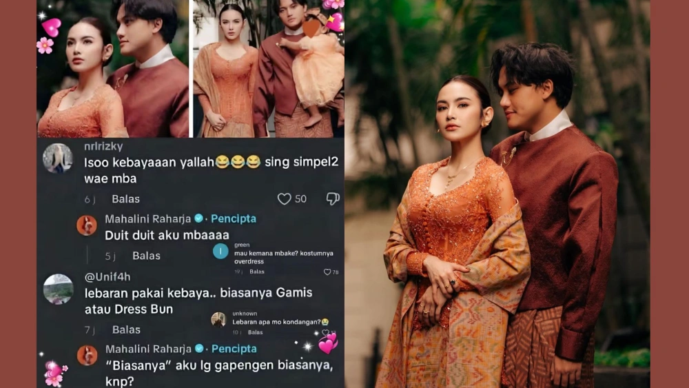 Balasan menohok Mahalini kepada warganet yang komentar soal busana Lebarannya. [TikTok]