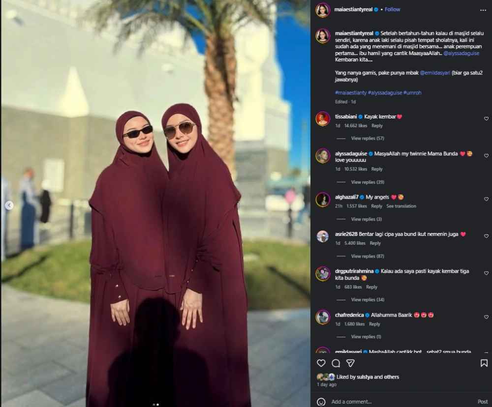 Maia Estianty Mirip Dengan Alyssa Daguise [Sumber: Instagram]