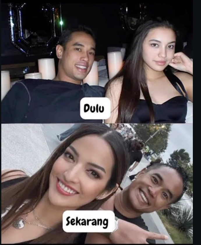 Manohara saat berpacaran dengan Ardi Bakrie (atas) dan Ardi Bakrie bersama Nia Ramadhani. [Instagram]