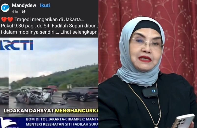 Mantan Menteri Kesehatan Siti Fadilah Dikabarkan Terlibat Kecelakaan Di Tol Tiktok