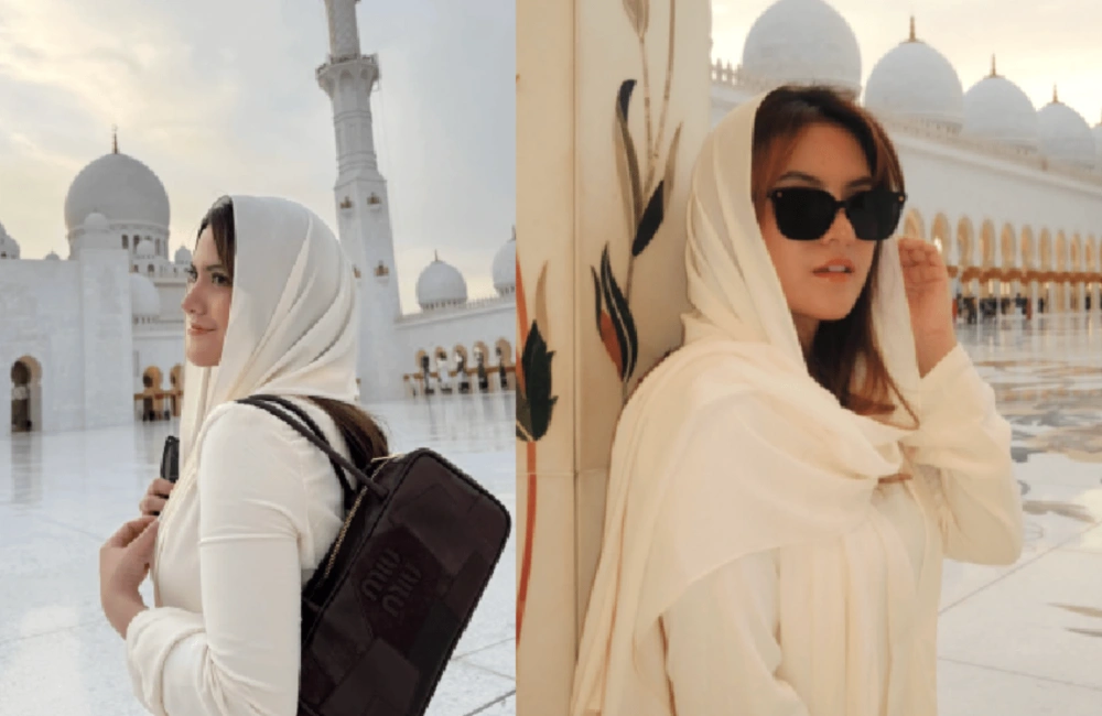 Marsha Aruan di Masjid Sheikh Zayed. [Instagram]