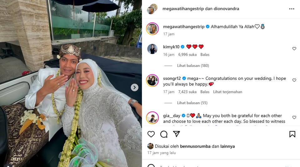 Kim Yeon Koung Ikut Bahagia Atas Pernikahan Megawati Hangestri [Instagram]