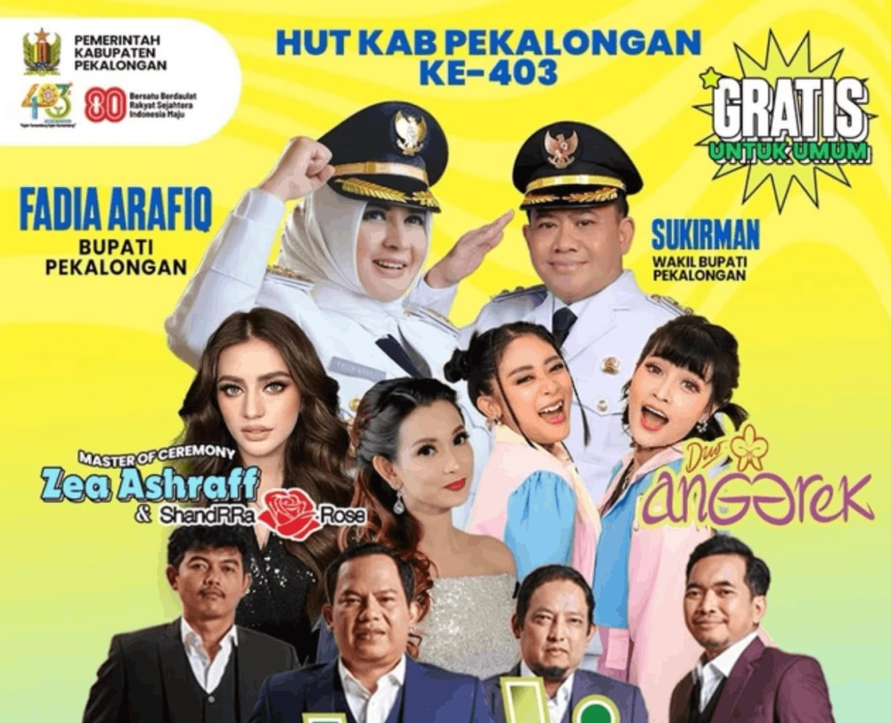 Mehnaz Nazeela Ashraff di acara HUT Kabupaten Pekalongan [Instagram]