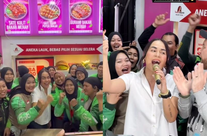 Melaney Rayakan Ulang Tahun Bersama Ojol Instagram