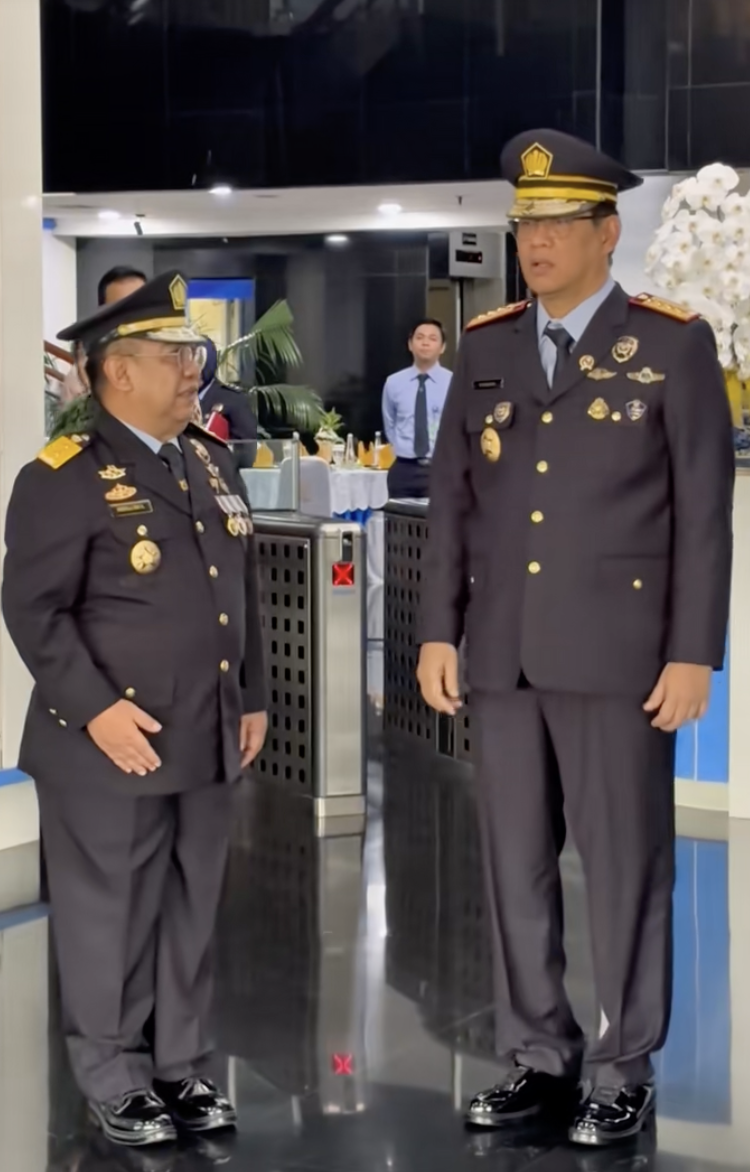 Menkeu Purbaya Yudhi Sadewa Di Acara Hut Bea Cukai.  [TikTok]