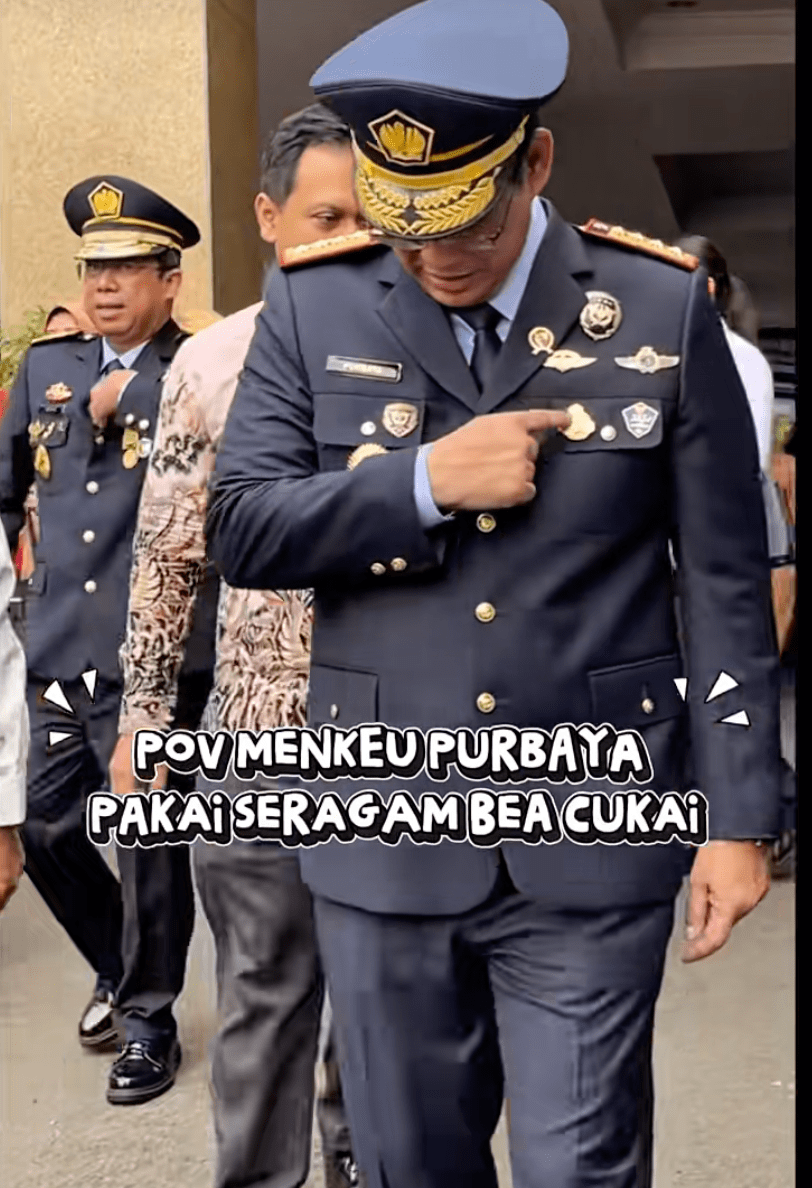 Menkeu Purbaya Yudhi Sadewa Di Acara Hut Bea Cukai. [TikTok]