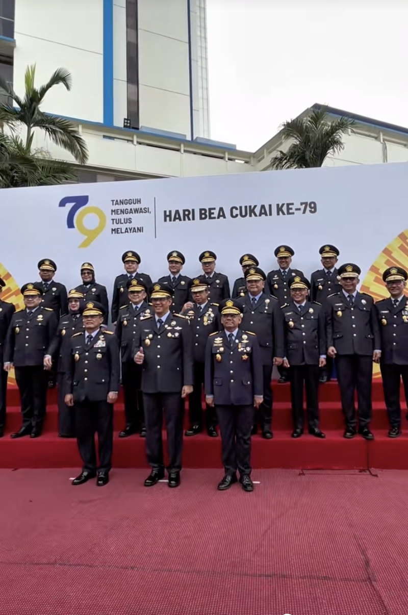 Menkeu Purbaya Yudhi Sadewa Di Acara Hut Bea Cukai.  [TikTok]