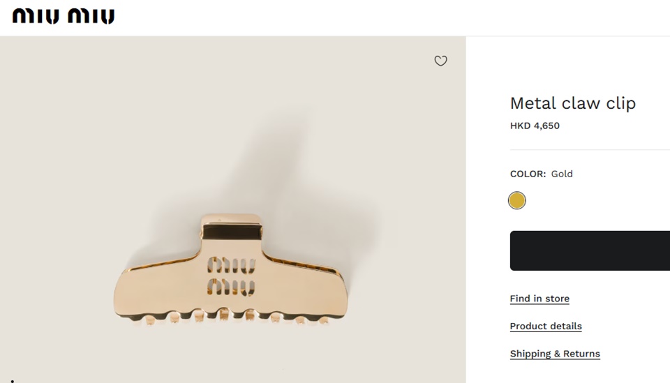 Jepit Rambut Miu Miu Mahalini Bisa Buat Beli Motor [Miu Miu]