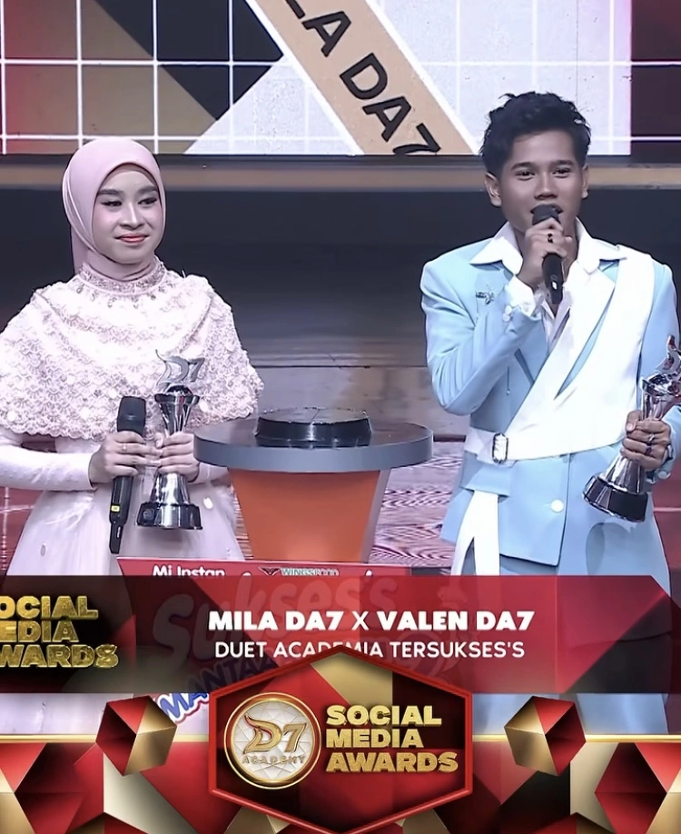 Mila Valen Ucapkan Terima Kasih Terpilih Sebagai Duet Terbaik 2 [Instagram]