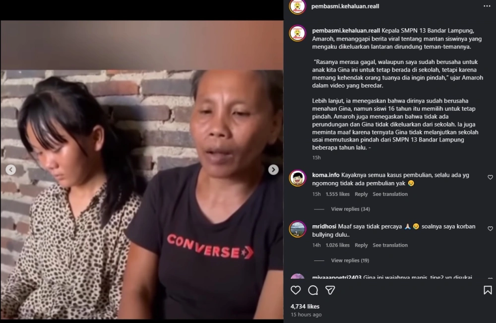 Misna Megawati Mengaku Putrinya Tiba Tiba Dikeluarkan Dari Sekolah Karena Dibully Instagram Pembasmi Kehaluan Reall