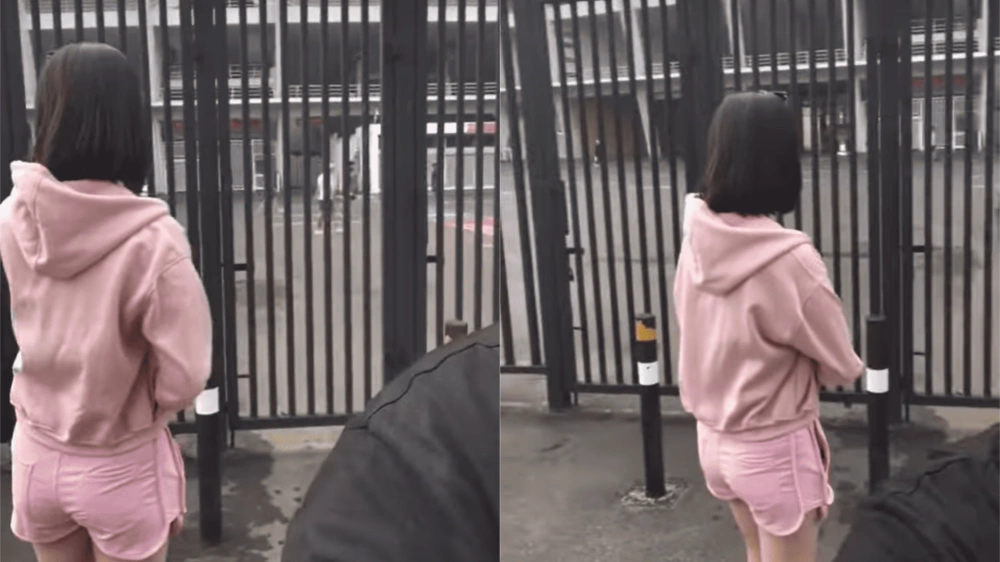 Misteri Wanita Hoodie Pink Temani Hotman Paris Jogging [Sumber: Tiktok]