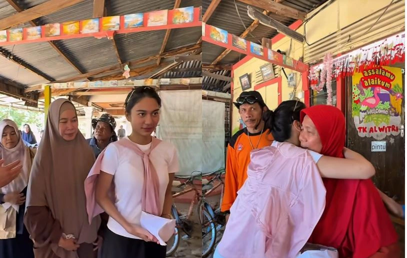 Momen Azizah Salsha Beri Bantuan Untuk Korban Banjir Bandang Di Padang Instagram