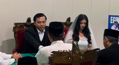 Momen Ijab Kabul Egi Haw [Sumber: Instagram]