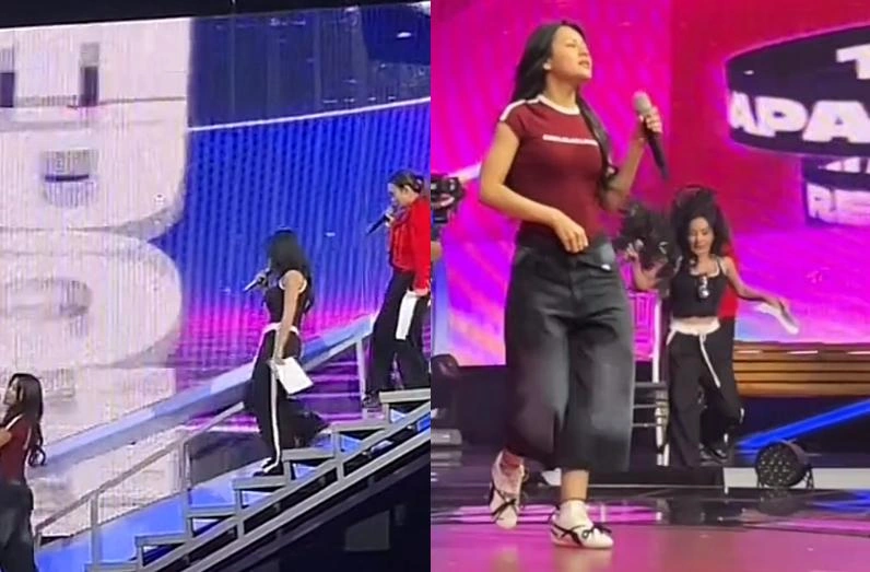 Momen Lala Windy Jatuh Dari Panggung Tiktok