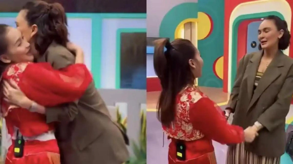 Momen Pertemuan Ayu Ting Ting Dan Luna Maya [sumber: Tiktok Mbakasgallery]