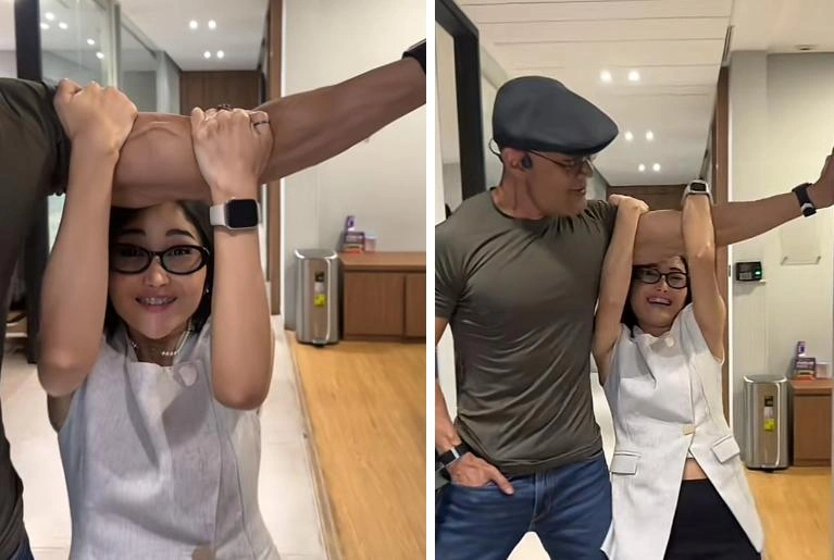 Momen Ryuka Gelendotan Ke Deddy