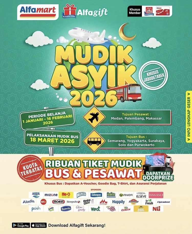 Mudik Gratis 2026 Alfamart [Instagram]