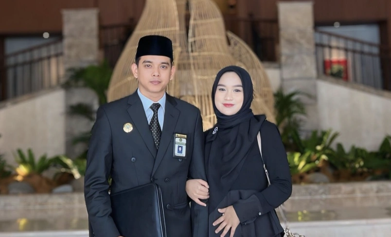 Muhammad Zidni Ilmi dan Istrinya, Nabila Celia. [Instagram]