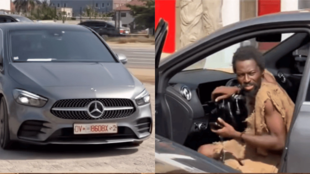 Ebo Noah Terciduk Naik Mercedes-Benz Mewah [Sumber: Tiktok]