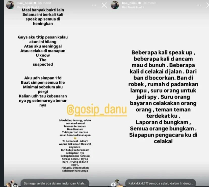 Nabilla Aprillya Speak Up Soal Penganiayaan Instagram