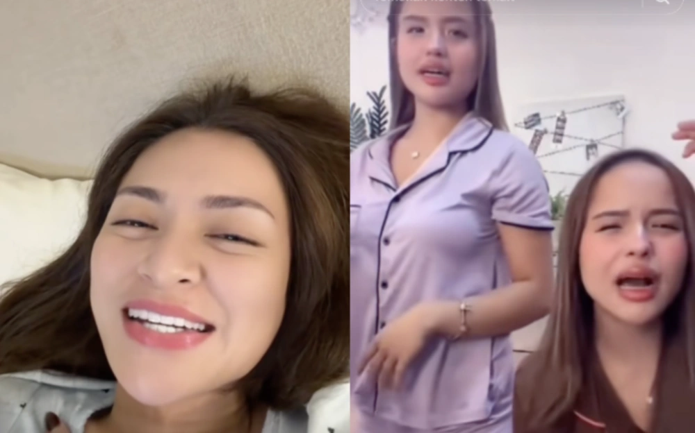 Nathalie Holscher dan The Connell Twins. [TikTok]