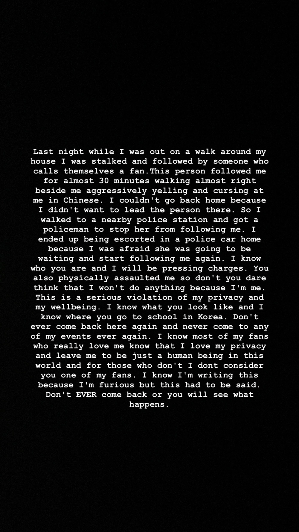 Gugatan Nichkhun 2PM pada stalker. (Instagram)