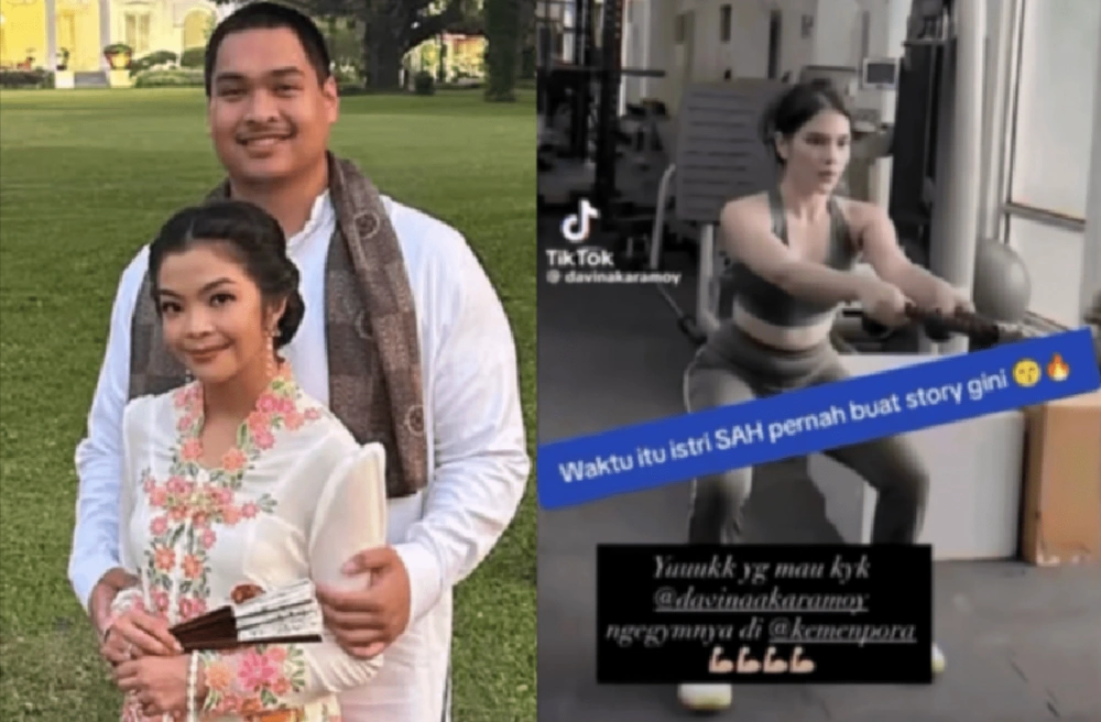 Niena Kirana Riskyana Sempat Mengunggah Insta Story Davina Karamoy Nge Gym di Kemenpora. [Instagram]