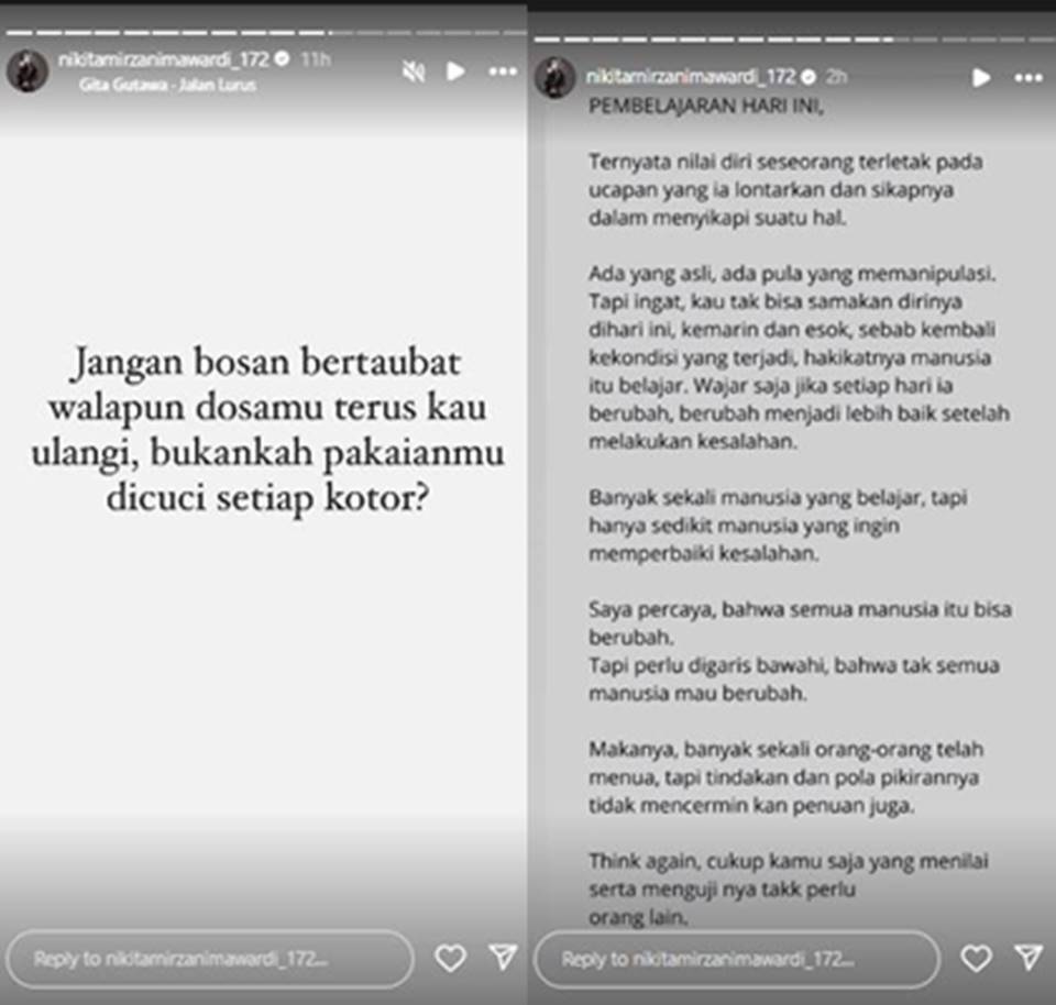 Lagi Umrah, Nikita Mirzani Wakaf Al-Qur'an senilai Rp43 Juta