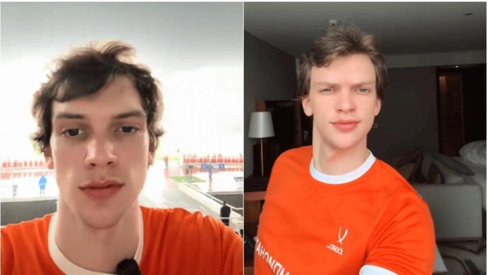 Nikita Sosok Bule Yang Minta Trial Di Persija [Sumber: Tiktok]