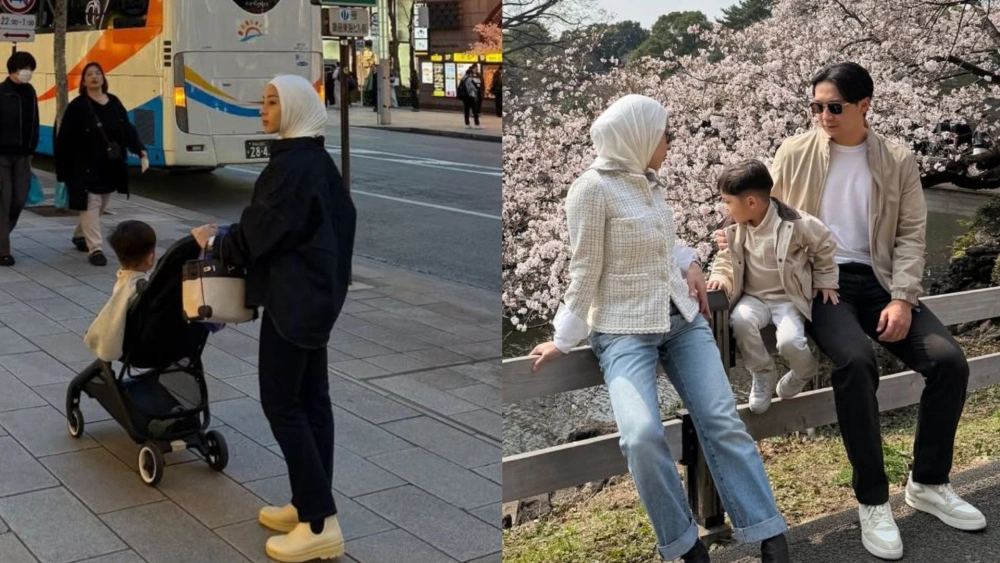 Nikita Willy saat menikmati momen liburan bersama keluarga. [Instagram]